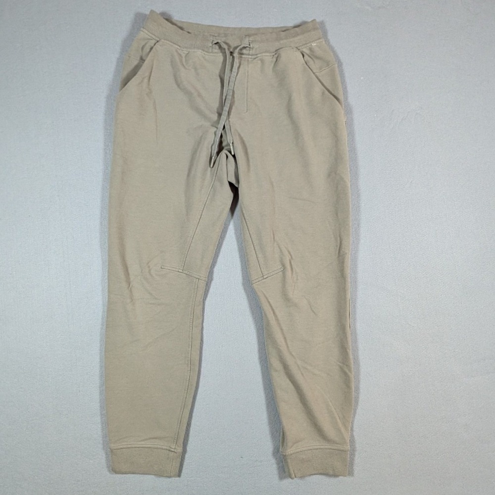 Lululemon City Sweat Joggers Mens Medium Olive Green Tapered Knit Pants